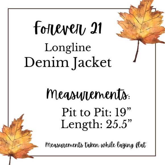 Forever 21 Long Line Distressed Denim Jacket Size S NWT - Picture 8 of 9